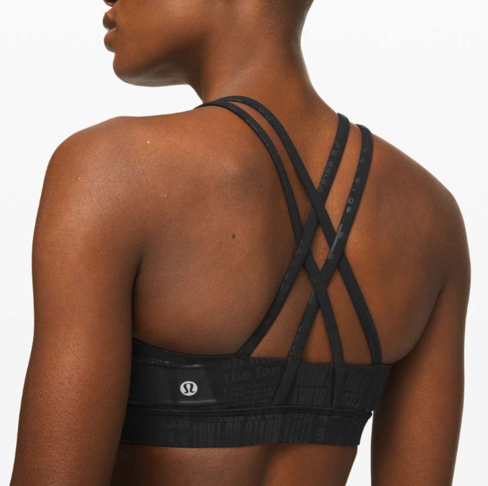 NWOT Lululemon Energy Bra *Manifiesto - Picture 1 of 7
